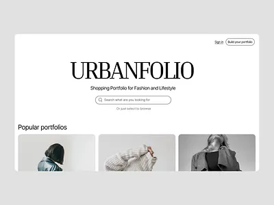 UrbanFolio branding design figma graphic design ui webdesign website