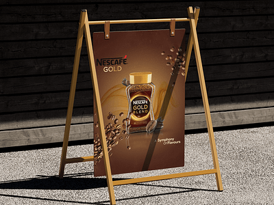 Nescafe Gold Blend Photomanipulation Poster advertising advertising design design graphic design nescafe ad nescafe gold nescafe poster poster design social media post social media poster ads