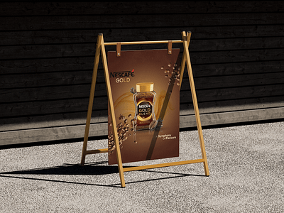 Nescafe Gold Blend Photomanipulation Poster advertising advertising design design graphic design nescafe ad nescafe gold nescafe poster poster design social media post social media poster ads