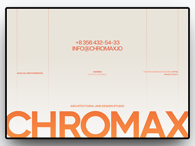 CHROMAX - Footer Design design figma footerdesign interface logo minimal ui uidesign uidesigns userexperience userinterface webdesign website