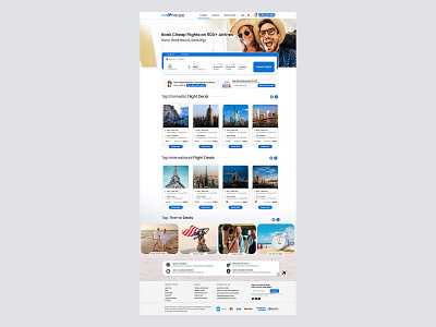 Travel Home page Mockup Design branding graphic design ui