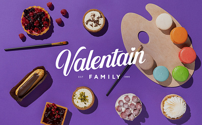 Valentain Family Rebranding alexeymalina b2b branding b2b company bakery identity corporate identity heart logo horeca design lettering logo malina branding rebranding valentain family