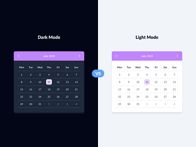 Daily UI Challenge #6 calendar ui design web design