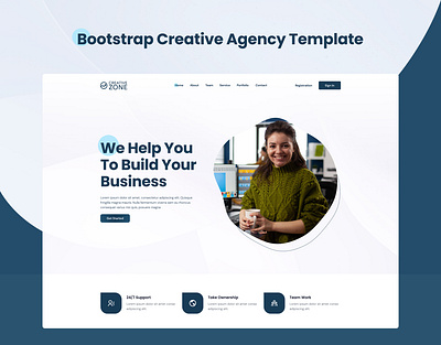 CreativeZone – Bootstrap Creative Agency Template bootstrap bootstrap template bootstrap templates creative agency creative agency website creative agency website template creativezone css3 design designtocodes digital agency or professional digital marketing agency html5 landing page one page personal personal portfolio website portfolio professional portfolio website template