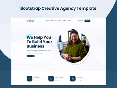 CreativeZone – Bootstrap Creative Agency Template bootstrap bootstrap template bootstrap templates creative agency creative agency website creative agency website template creativezone css3 design designtocodes digital agency or professional digital marketing agency html5 landing page one page personal personal portfolio website portfolio professional portfolio website template