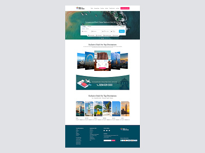 Travel Home page Design For Desktop Device graphic design ui
