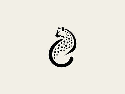 Minimalistic-cheetah-Logo abstract agency brand branding cheetah company design logo vector