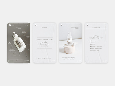 Minimalist & Clean Skincare Design branding graphic design