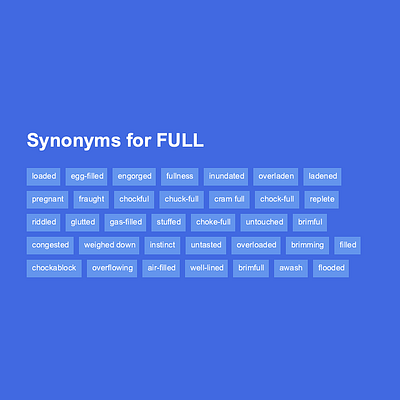 FULL Synonyms: 150 Similar and Opposite Words