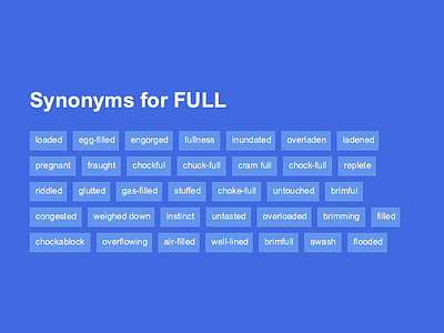 FULL Synonyms: 150 Similar and Opposite Words