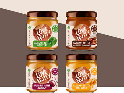 Love Nutty - design & branding brand identity branding graphic design label label design logo packaging packaging design