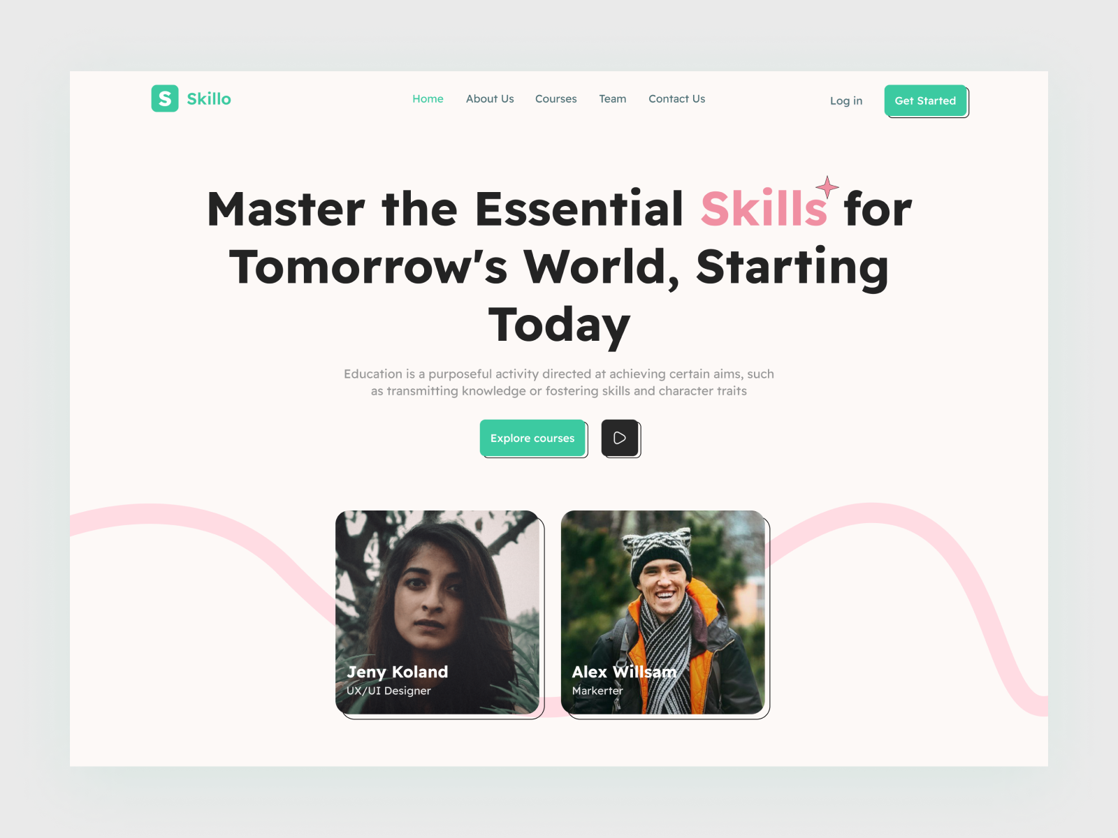 Example of Modern & Responsive Figma Website Design