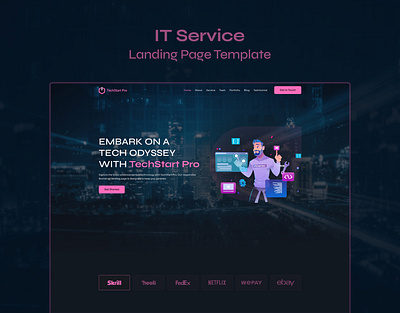 TechStart Pro – Responsive Bootstrap Landing Page Template agency bootstrap bootstrap 5 bootstrap 5 website css3 design designtocodes landing page one page personal portfolio techstart pro techstart pro landing page