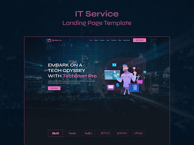 TechStart Pro – Responsive Bootstrap Landing Page Template agency bootstrap bootstrap 5 bootstrap 5 website css3 design designtocodes landing page one page personal portfolio techstart pro techstart pro landing page