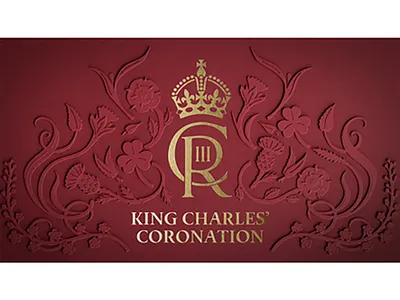 Emblem design for ITV - King Charles' Coronation coronation design emblem design flower design flowers illustration itv king charles vector