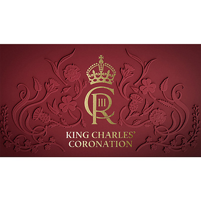 Emblem design for ITV - King Charles' Coronation coronation design emblem design flower design flowers illustration itv king charles vector