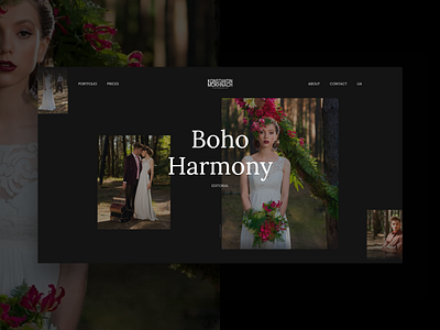 Photographer Portfolio design figma ui ux