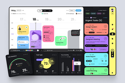 Task Manager Dashboard UI dashboard mobile apps task board task manager task manager dashboard task manager dashboard ui tasks app ui design ui ux web task board website