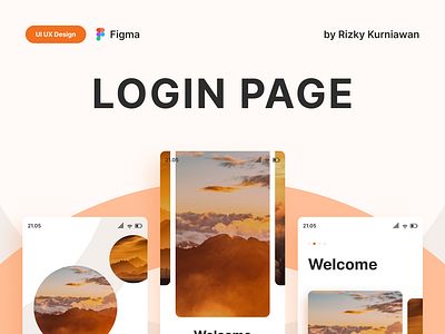 Login Page UI Design login login pack minimal mobile mobile ui orange sign in sign up sign up mobile ui ui design ui login ui mobile ui register ui sign in ui ux design ux web design