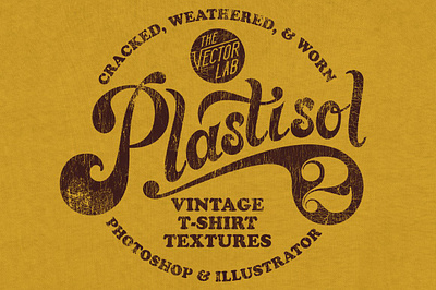 Plastisol 2 Vintage T-Shirt Textures crack grunge photoshop brush screen print screenprint t shirt tee texture vintage