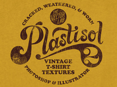 Plastisol 2 Vintage T-Shirt Textures crack grunge photoshop brush screen print screenprint t shirt tee texture vintage