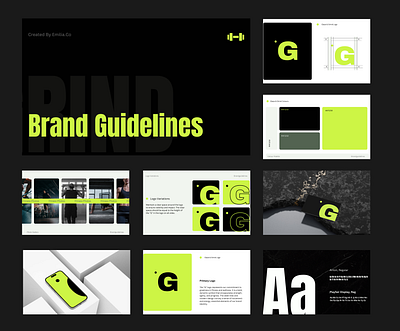 Fitness Brand Guidelines brainding brandguidelines branding dark mode fitness website gym branding logo ui website