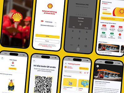 Fuel Station App (Revamp Shell Asia) fuelapp shellasiarevamp shellasiarevamp fuelapp designui ui uiux