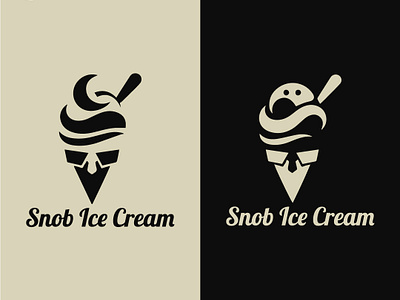 Snob Ice Cream branding graphic design logo