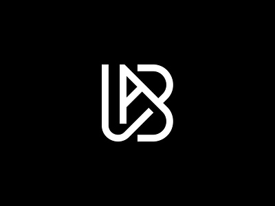 BA Monogram Logo brand branding company for sale initial lettermark letters logo logo design minimalist modern monogram sale
