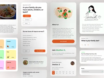 meal plan app components app app components calendar calorie counter app clean design figma food app food recipe meal plan meal plan app mobile app ui ui design ux