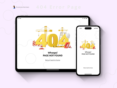 DailyUI 08 - 404 Page Not Found aesthetic brand design errorpage mobileapps page not found ui ux web