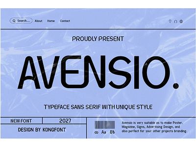 Avensio - Modern Classy Unique Sans Serif Font 3d animation branding design font graphic design handwritten italic logo logotype motion graphics script typeface ui