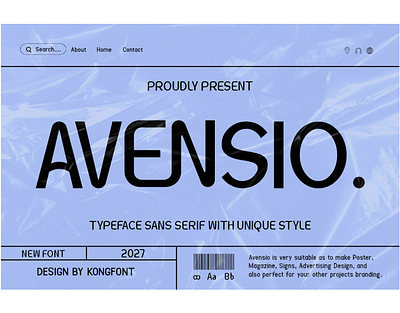 Avensio - Modern Classy Unique Sans Serif Font 3d animation branding design font graphic design handwritten italic logo logotype motion graphics script typeface ui