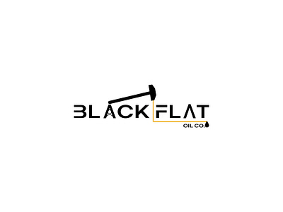 Black Flat Oil Logo branding creative logo design graphic design illustration logo mascotlogo minimal logo modern logo