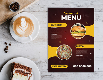 Wonderful restaurant menu template menu design