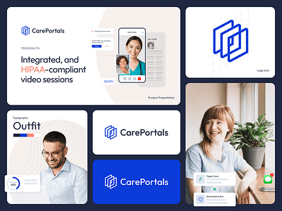 CarePortals Healthcare SaaS Product Branding branding healthcare branding logo saas branding