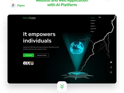 AI Platform Genius Fusion website Case Study​​​​​​​ ai ai generated ai generation artificial intelligence deep learning machine learning ui websitedesign