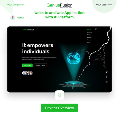 AI Platform Genius Fusion website Case Study​​​​​​​ ai ai generated ai generation artificial intelligence deep learning machine learning ui websitedesign