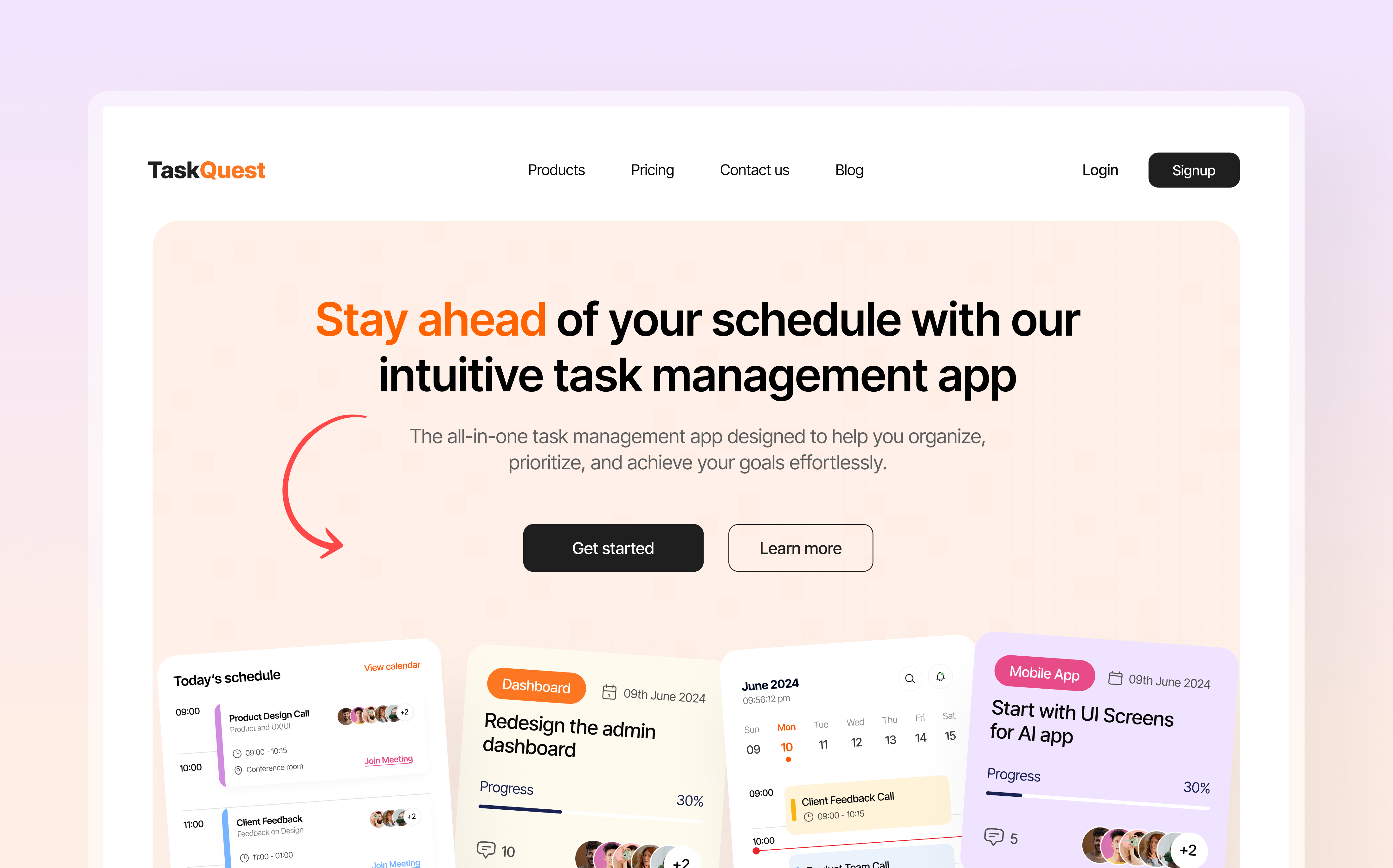 Task Management Web Concept💕🚀 3d app ui calendar app design figma illustration minimal modern modern ui project management project management app task app task management task management website to do list to do list app ui uidesign uiux ux