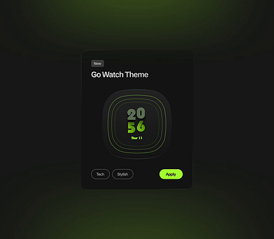 Go Watch Theme (All) branding digital exploration figma illustration interface product design smart watch ui watch