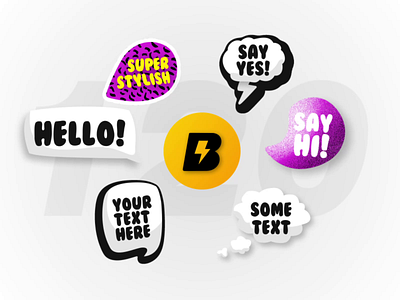 Speech Bubbles (Free AE Project file) ae after effects animated animated text animation bubble comic gif motion graphics motion graphics design speech speech bubbles template text text animation