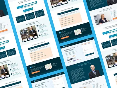 Business landing page design for law firm business business website landing page landing page design law firm tax firm ui web design