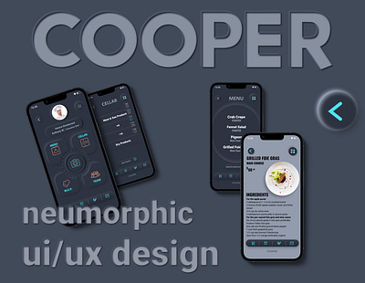 Neumorphic UI/UX Design For Chefs case study chef cook cooper kitchen neumorphic operation