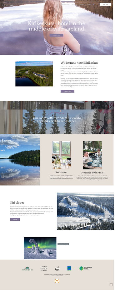 Web design for a resort hotel branding graphic design motion graphics ui web design