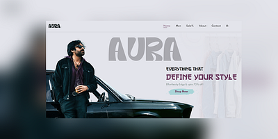 Ecommerce Clothing Website UI UX Design aura clothing clothing website ecommerce ui