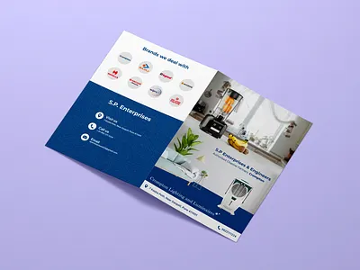 Home Appliances Shop Brochure blue branding brochure cables colors company cooler corporate crompton design electricals fan graphic design home appliances light print design products template theme ux