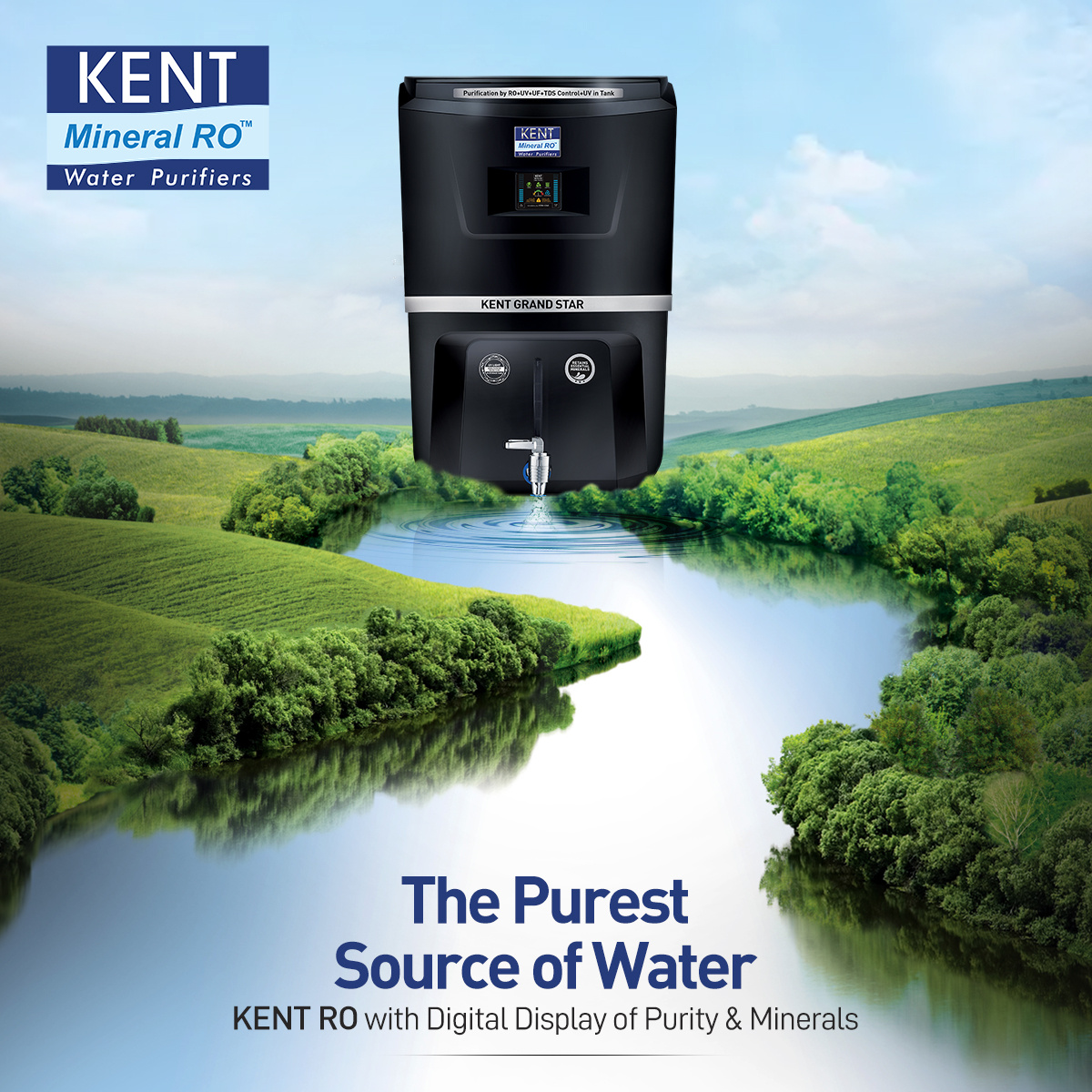 KENT RO Purifiers Social - Gaurav Arya advertisement design art director award winning designer delhi website designer facebook post instagram post kent ro service social media banner social media design social media post