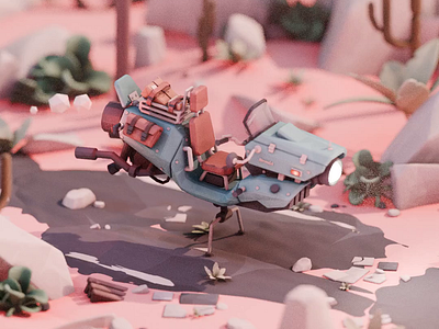 The Last Harbinger 3d animation art blender diorama illustration motion graphics