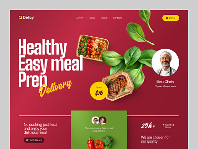 Website for Foodtech Company design interface product service startup ui ux web website