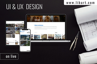 Libart Responsive Web Site UI & UX Design live on responsive ui website